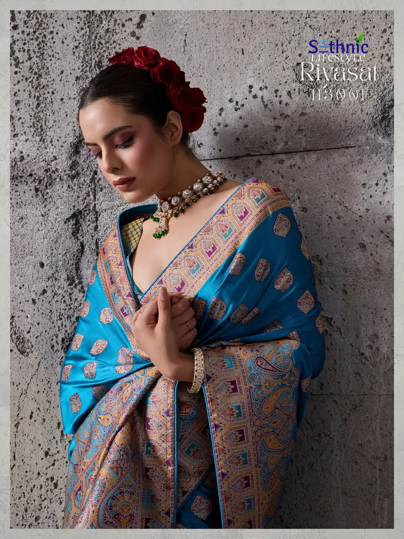 Sethnic Riyasat Makhmal Satin Silk Meenakari Traditional Wear Saree Collection Wholesale 7 Beautiful Sethnic Riyasat Makhmal Satin Silk Meenakari Traditional Wear Saree Collection Wholesale 2026