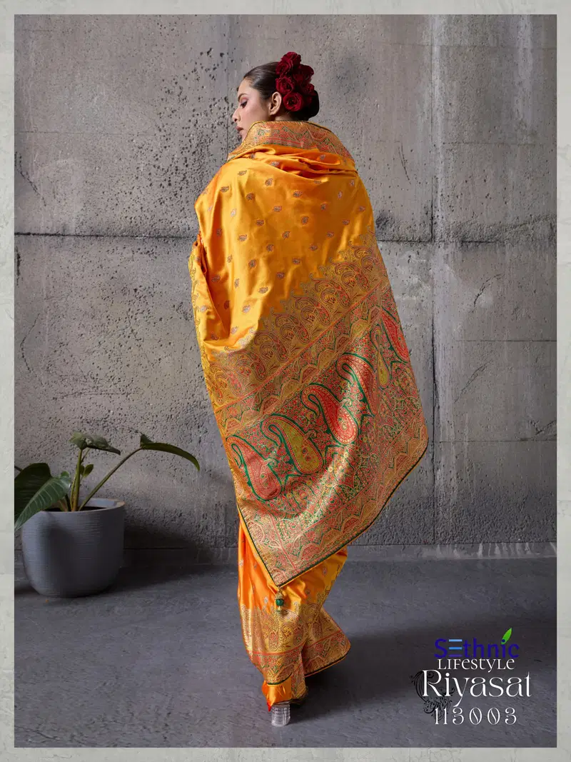 Sethnic Riyasat Makhmal Satin Silk Meenakari Traditional Wear Saree Collection Wholesale 16 Beautiful Sethnic Riyasat Makhmal Satin Silk Meenakari Traditional Wear Saree Collection Wholesale 2026
