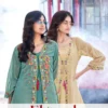 Lady Leela Floral Shimmer Organza Handwork And Embroidery Kurti With Bottom Wholesale