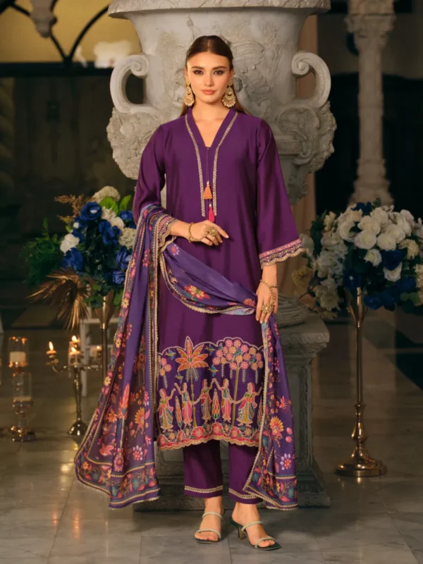 Stylish Indo Era 2614 Silk Blend Motifs Dyed Thread Work Kurta With Bottom Dupatta Wholesale 2026