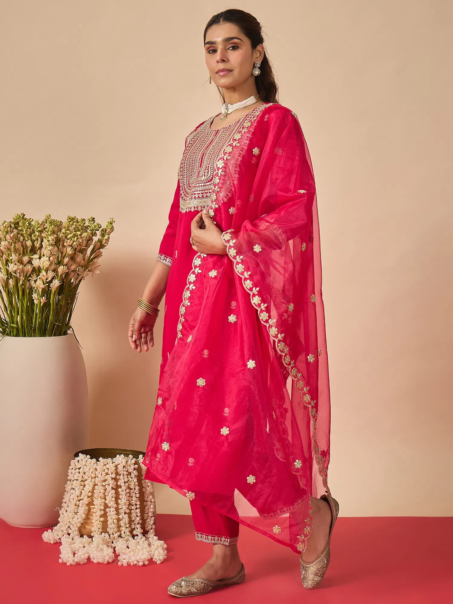 Indo Era 2613 Silk Blend Motifs Embroidered Kurta With Bottom Dupatta Set Wholesale 6 Buy Indo Era 2613 Silk Blend Motifs Embroidered Kurta With Bottom Dupatta Set Wholesale 2026