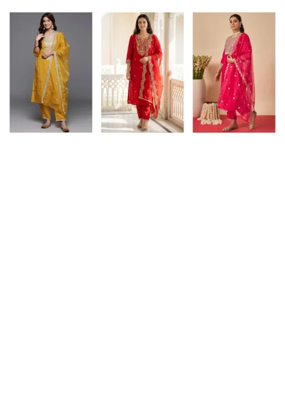 Buy Indo Era 2613 Silk Blend Motifs Embroidered Kurta With Bottom Dupatta Set Wholesale 2026