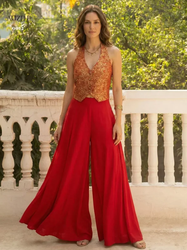 Latest Alizeh 9010 To 9013 Jacquard Designer Party Wear Indo Western Collection Wholesale 2026
