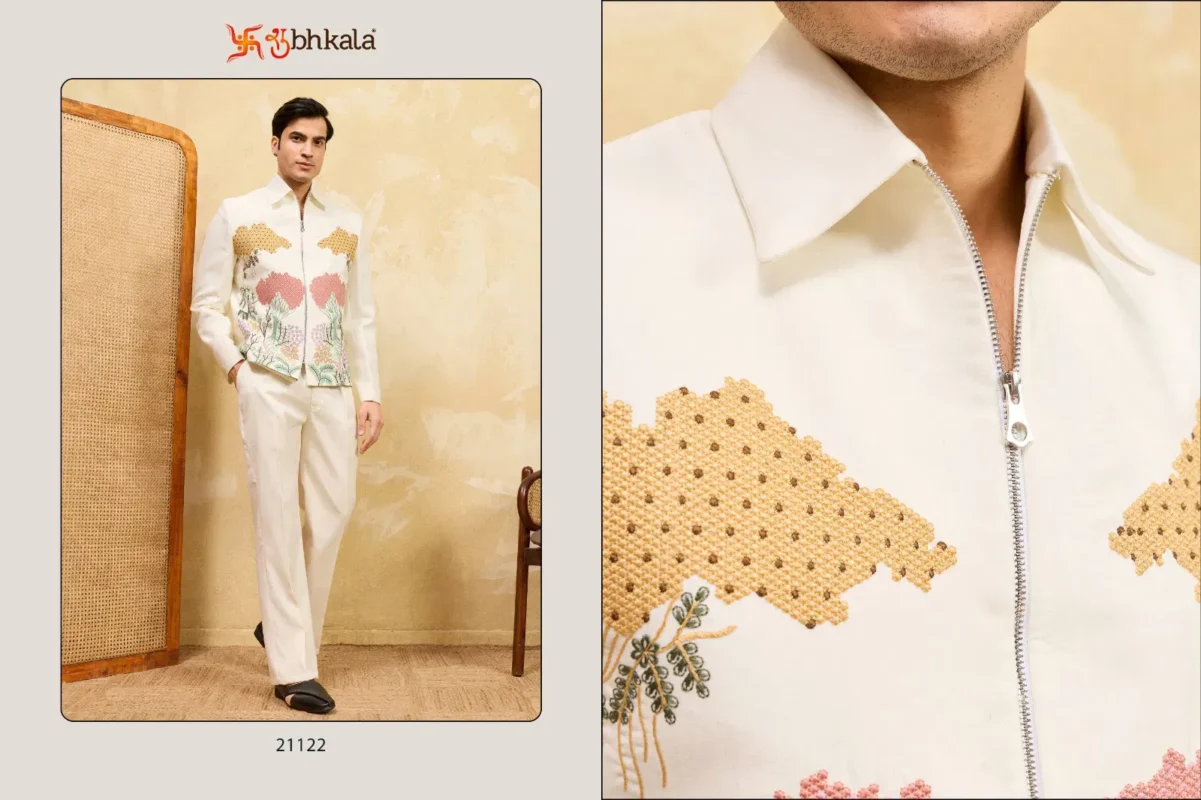 Latest Shubhvastra Nextgen Jacket Velvet Embroidery Work Jacket And Pant Collection Wholesale 2026