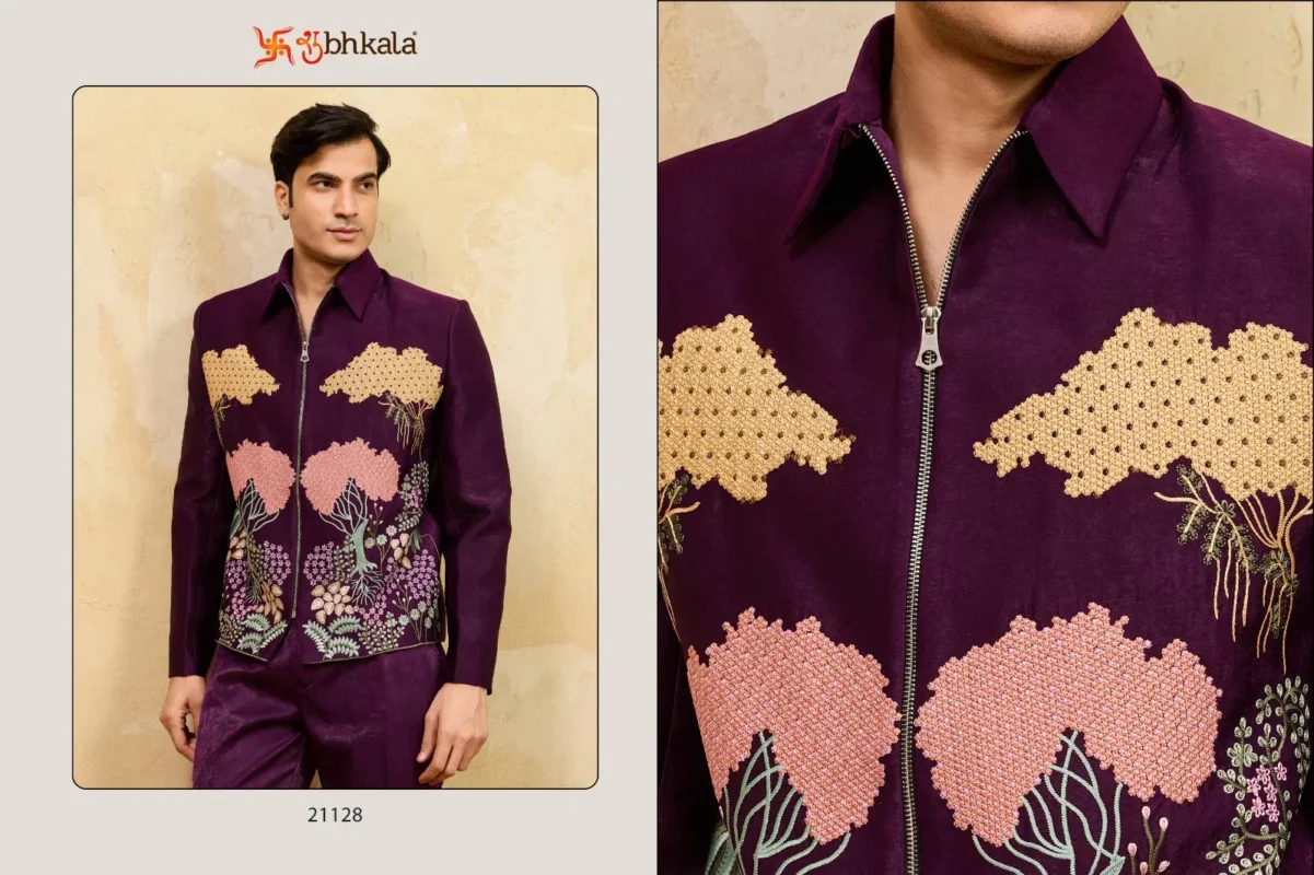 Latest Shubhvastra Nextgen Jacket Velvet Embroidery Work Jacket And Pant Collection Wholesale 2026
