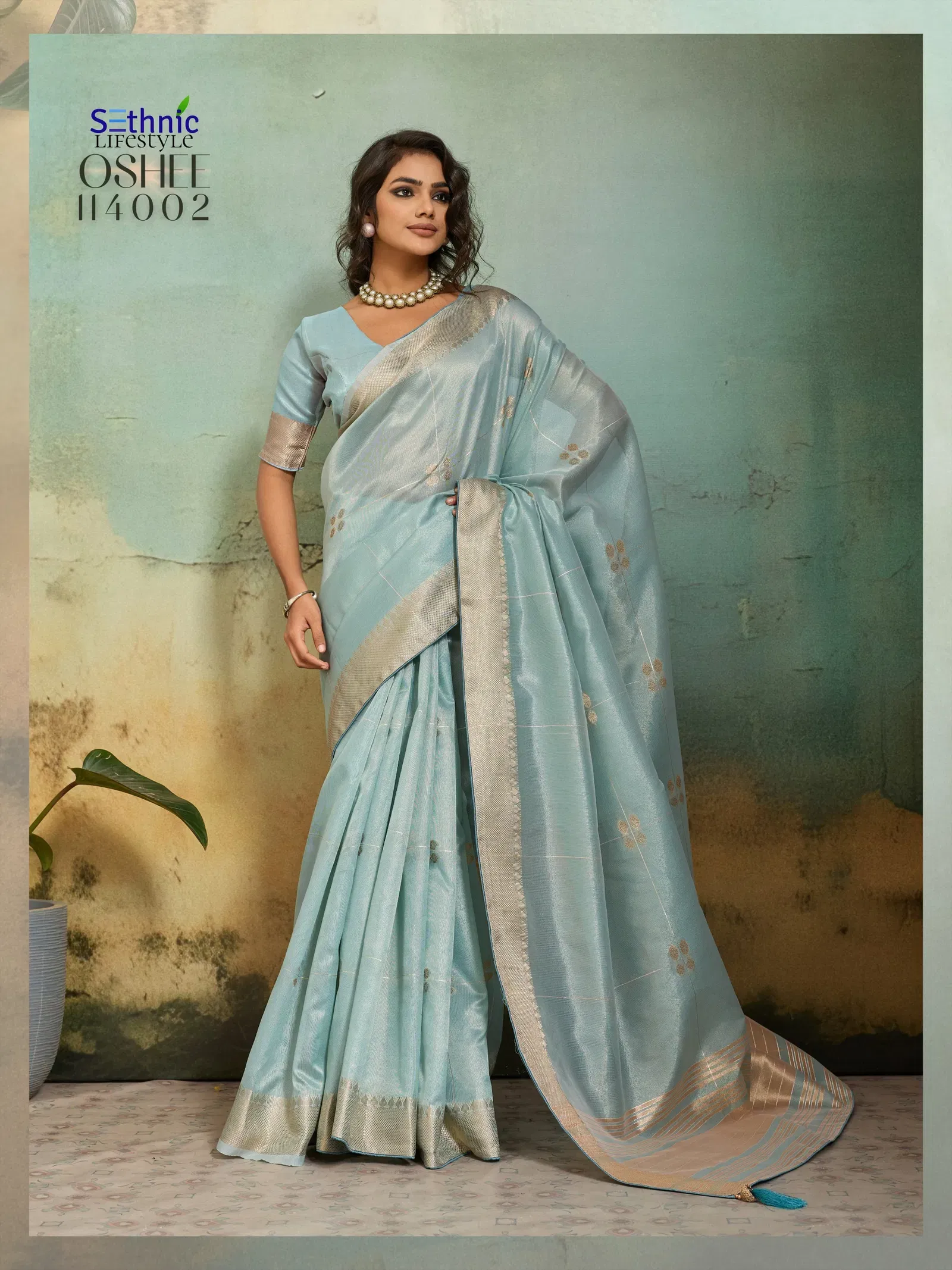 Sethnic Oshee Vibe Tissue Linen Zari Woven Festival Wear Saree Collection Wholesale 10 Buy Sethnic Oshee Vibe Tissue Linen Zari Woven Festival Wear Saree Collection Wholesale 2026