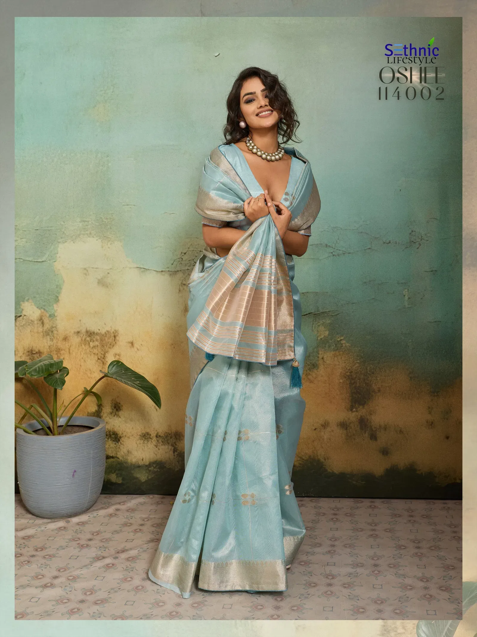 Sethnic Oshee Vibe Tissue Linen Zari Woven Festival Wear Saree Collection Wholesale 12 Buy Sethnic Oshee Vibe Tissue Linen Zari Woven Festival Wear Saree Collection Wholesale 2026