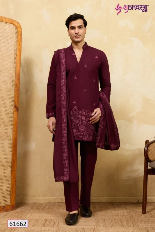 Launching Shubhvastra The Grand V Drape Viscose Silk Thread Work Kurta Pant And Dupatta Wholesale 2026 4 Launching Shubhvastra The Grand V Drape Viscose Silk Thread Work Kurta Pant And Dupatta Wholesale 2026