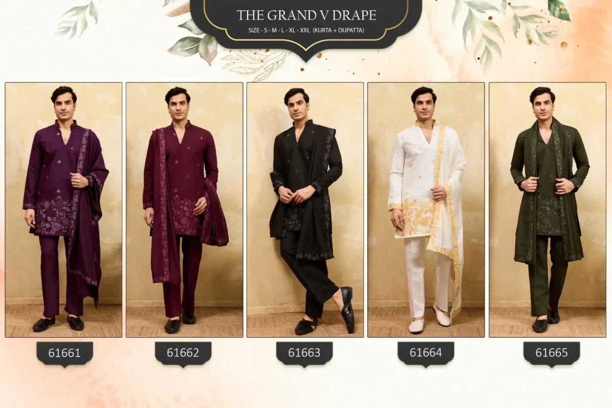 Launching Shubhvastra The Grand V Drape Viscose Silk Thread Work Kurta Pant And Dupatta Wholesale 2026 12 Launching Shubhvastra The Grand V Drape Viscose Silk Thread Work Kurta Pant And Dupatta Wholesale 2026