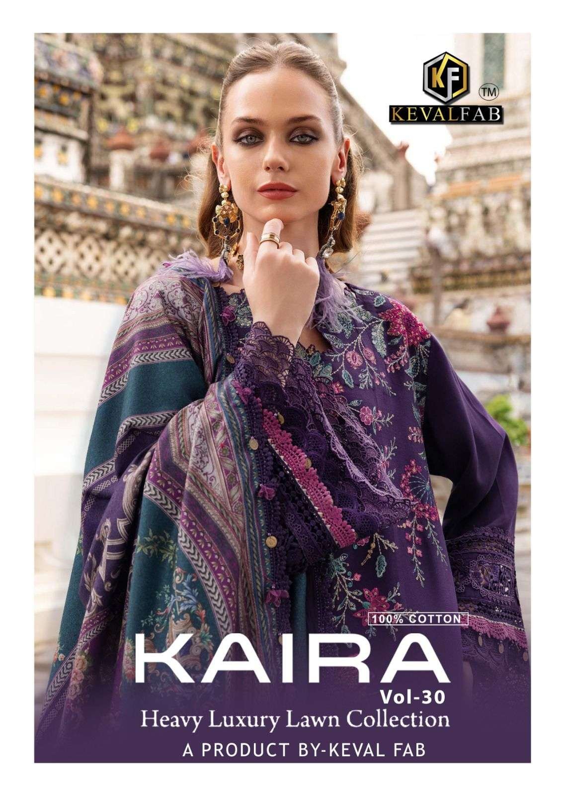 Keval Fab Kaira Vol 30 Readymade Cotton Karachi Kurti Pant With Dupatta Wholesale