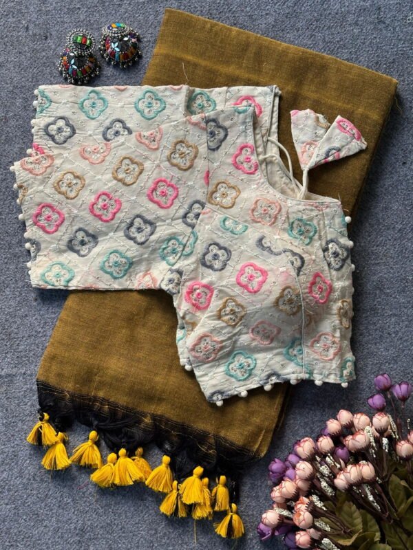 Latest Khadi Vol 7 Cotton Casual Wear Saree With Work Blouse Collection Wholesale 2026 4 Latest Khadi Vol 7 Cotton Casual Wear Saree With Work Blouse Collection Wholesale 2026