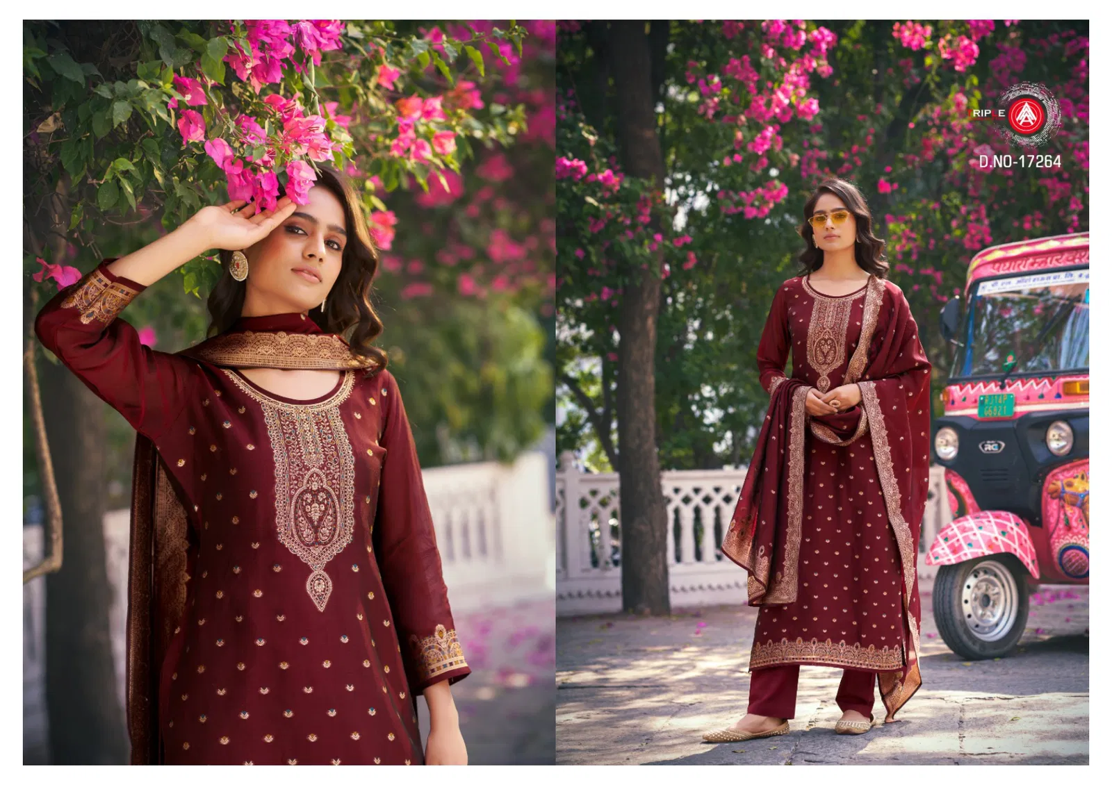 Triple Aaa Saptrang Vol 4 Silk Jacquard Minakari Dress Material Collection Wholesale 6 Stylish Triple Aaa Saptrang Vol 4 Silk Jacquard Minakari Dress Material Collection Wholesale 2026