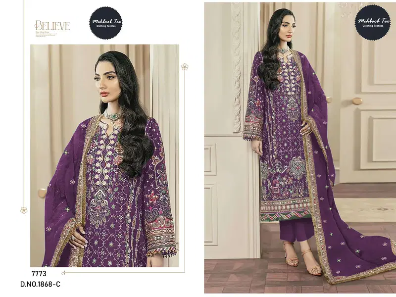 Mehboob Tex 1868 B To D Chiffon With Fancy Embroidered Pakistani Salwar Kameez Wholesale 5 Buy Mehboob Tex 1868 B To D Chiffon With Fancy Embroidered Pakistani Salwar Kameez Wholesale 2026