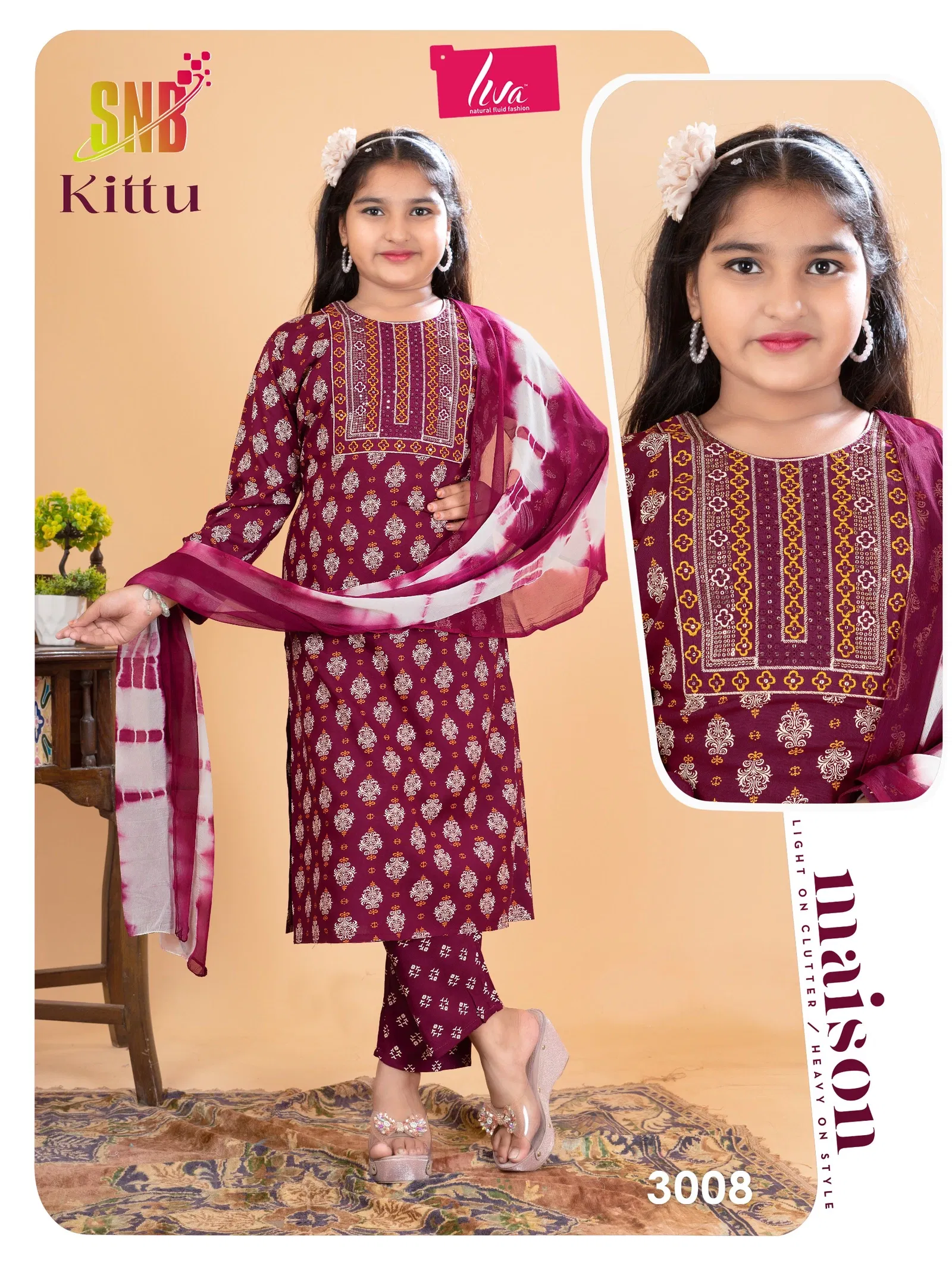 Dnp Kittu Vol 3 Rayon Kurti With Bottom Dupatta Set Kids Collection Wholesale 9 Beautiful Dnp Kittu Vol 3 Rayon Kurti With Bottom Dupatta Set Kids Collection Wholesale 2026