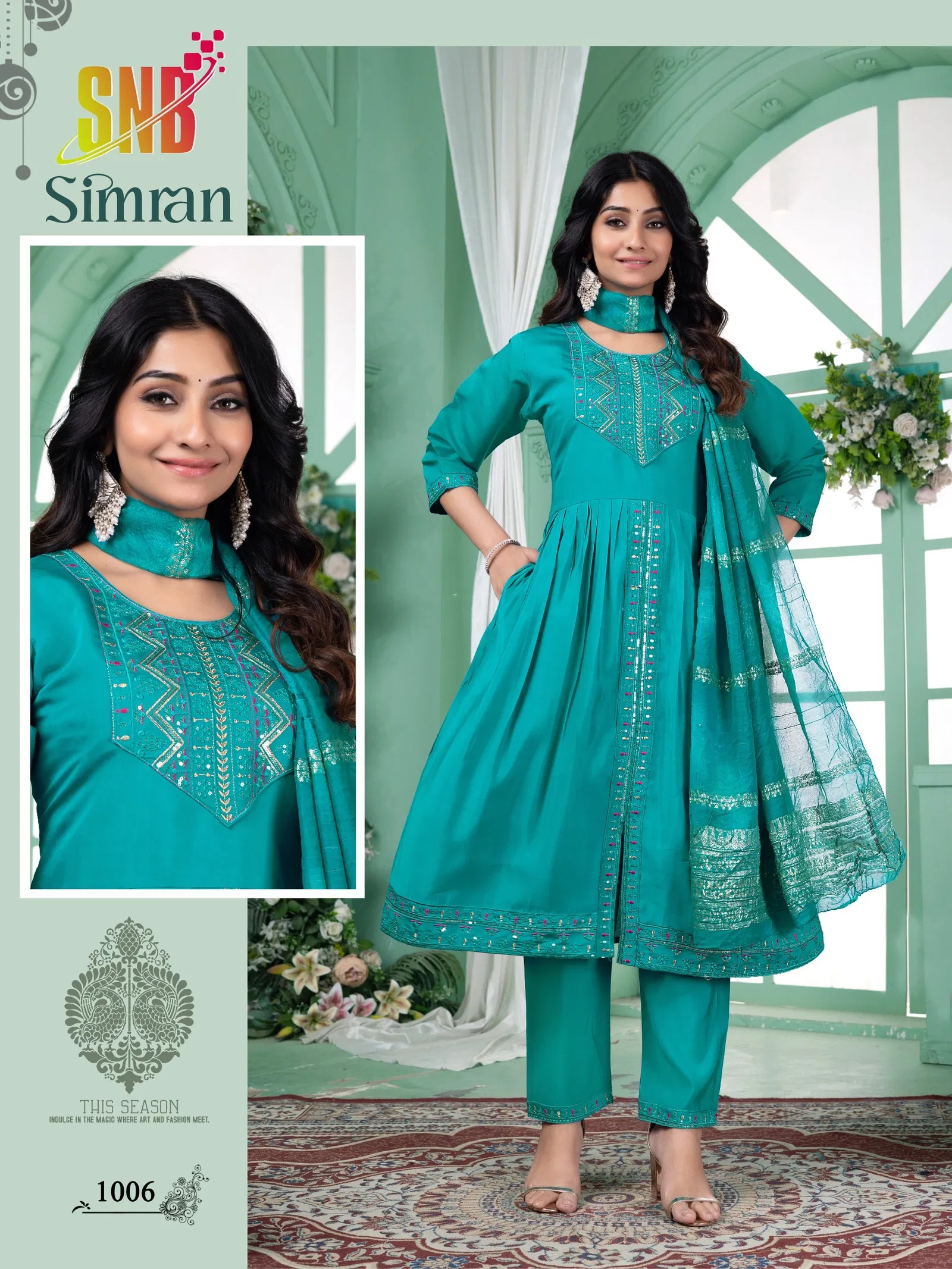 Dnp Simran Vol 1 Roman Silk Kurti With Bottom And Dupatta Set Wholesale 6 Stylish Dnp Simran Vol 1 Roman Silk Kurti With Bottom And Dupatta Set Wholesale 2026