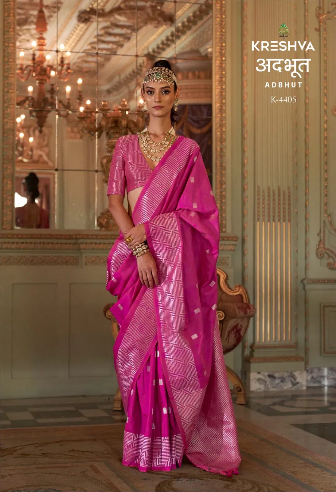 Kreshva Adbhut P V Super Fine Silk Zari Weaving Saree Collection Wholesale 5 Launching Kreshva Adbhut P V Super Fine Silk Zari Weaving Saree Collection Wholesale 2026