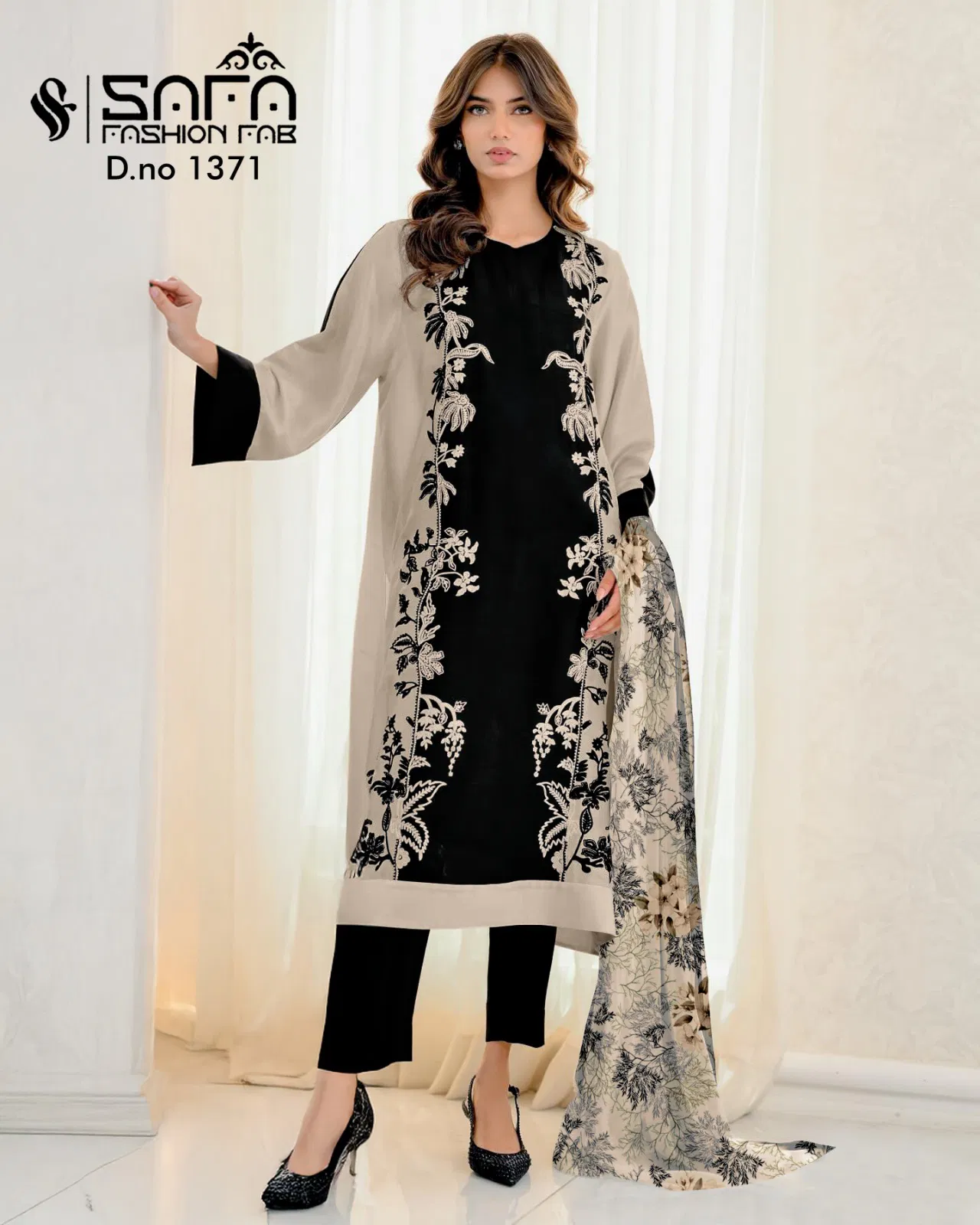 Safa Fashion 1371 Party Wear Fancy Readyade Salwar Kameez Collection Wholesale