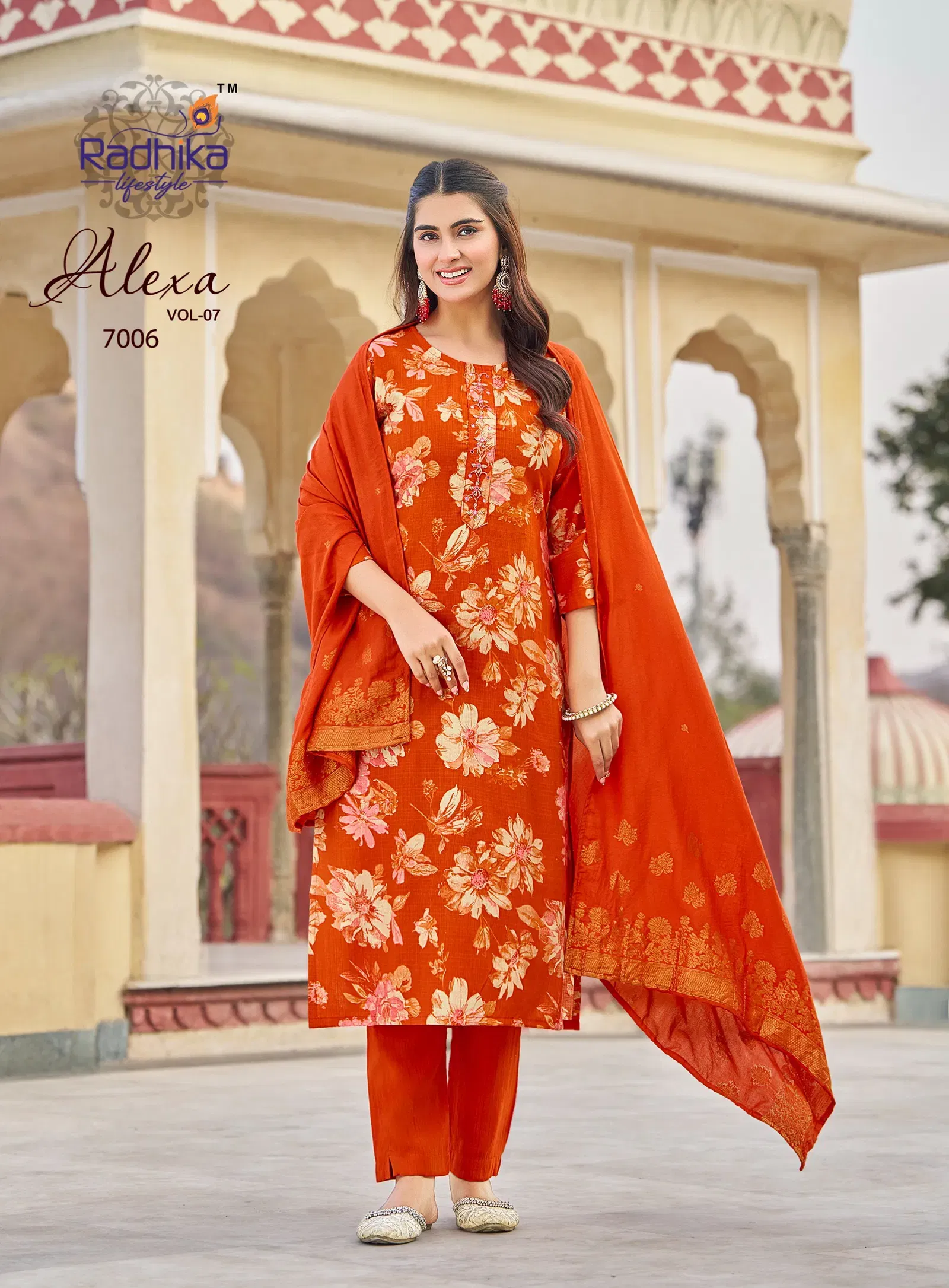 Radhika Alexa Vol 7 Vertican Silk Foil Printed Kurti Pant And Dupatta Wholesale 8 Stylish Radhika Alexa Vol 7 Vertican Silk Foil Printed Kurti Pant And Dupatta Wholesale 2026