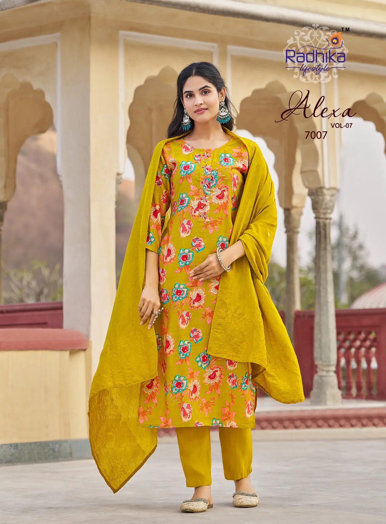 Radhika Alexa Vol 7 Vertican Silk Foil Printed Kurti Pant And Dupatta Wholesale 10 Stylish Radhika Alexa Vol 7 Vertican Silk Foil Printed Kurti Pant And Dupatta Wholesale 2026