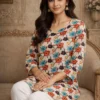 Aawiya RJ 16 Muslin Digital Printed Tunic Style Top Wholesale