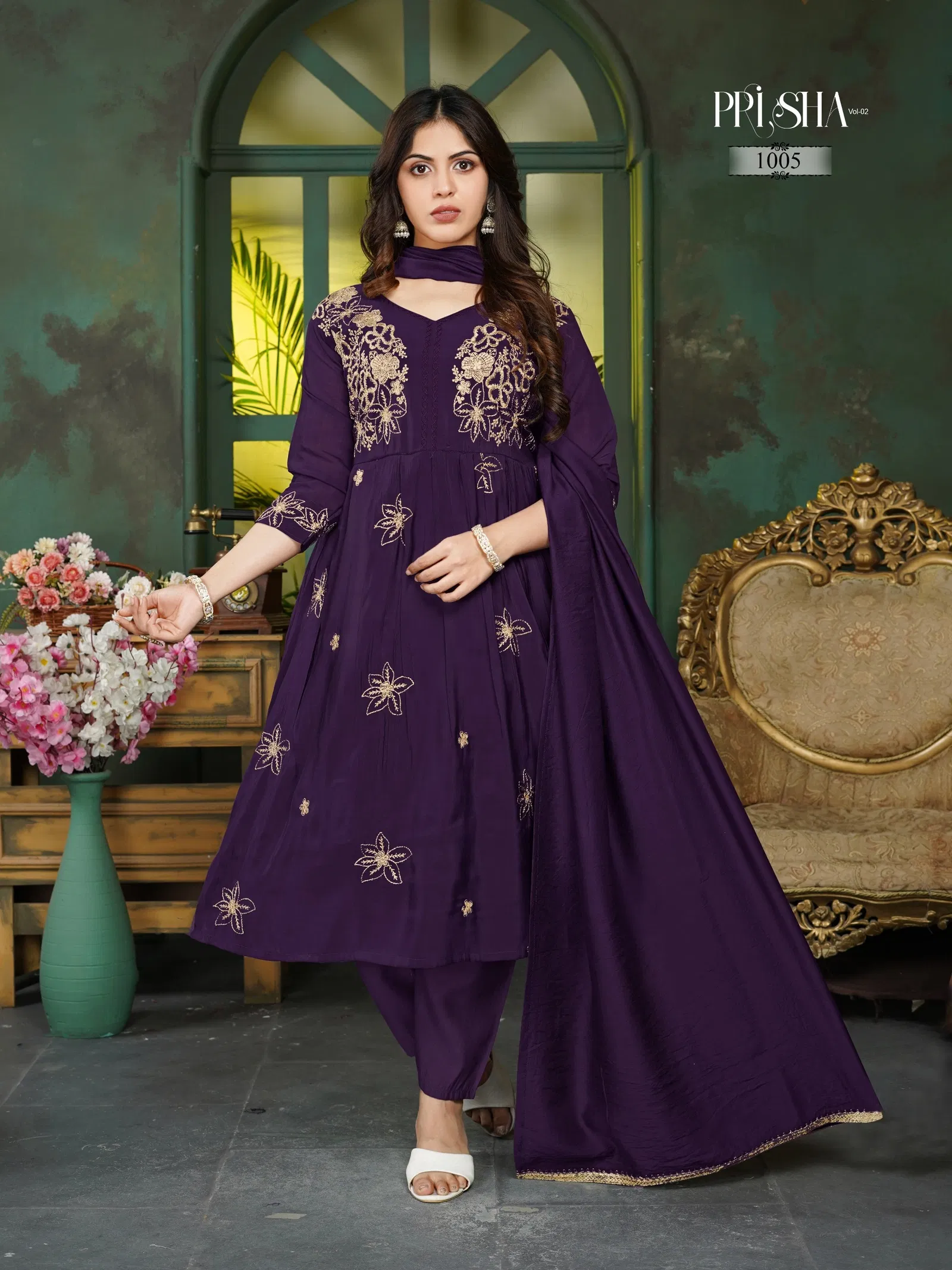 Dnp Prisha V2 Heavy Mul Chanderi Top Bottom With Dupatta Wholesale 7 Stylish Dnp Prisha V2 Heavy Mul Chanderi Top Bottom With Dupatta Wholesale 2026