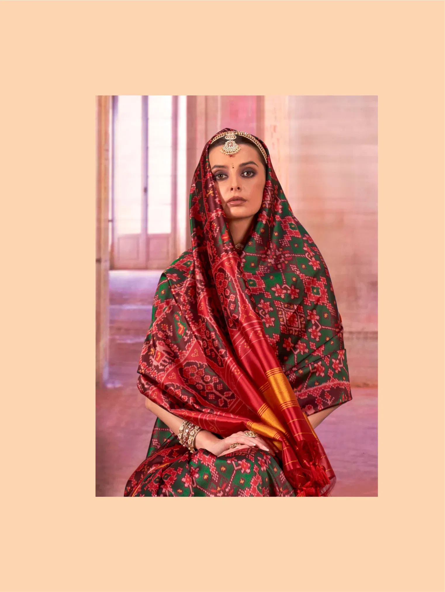 Kreshva Patola Royal Silk With Patola Print Saree Collection Wholesale