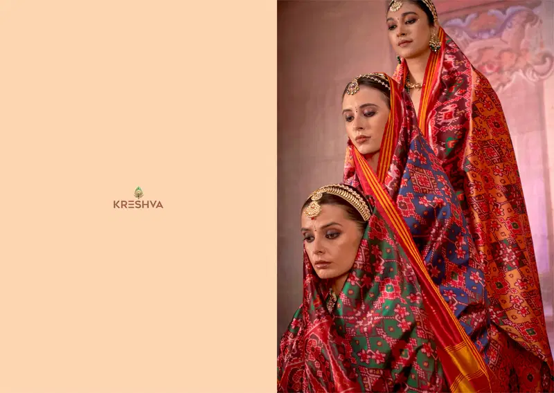 Kreshva Patola Royal Silk With Patola Print Saree Collection Wholesale 6 Launching Kreshva Patola Royal Silk With Patola Print Saree Collection Wholesale 2026