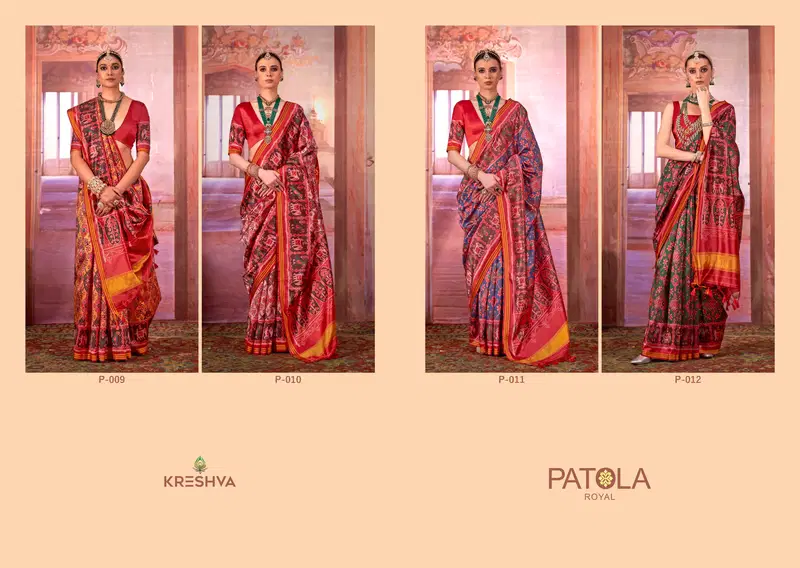 Kreshva Patola Royal Silk With Patola Print Saree Collection Wholesale 9 Launching Kreshva Patola Royal Silk With Patola Print Saree Collection Wholesale 2026