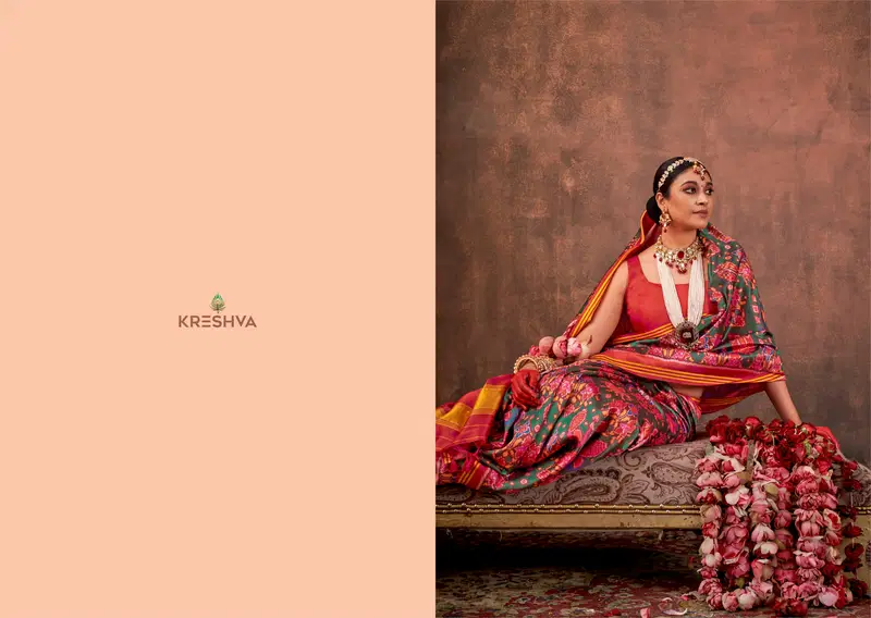 Kreshva Patola Essence Silk With Patola Print Saree Collection Wholesale 7 Latest Kreshva Patola Essence Silk With Patola Print Saree Collection Wholesale 2026