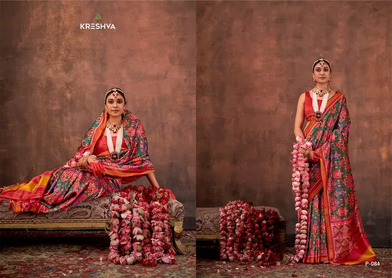 Kreshva Patola Essence Silk With Patola Print Saree Collection Wholesale 8 Latest Kreshva Patola Essence Silk With Patola Print Saree Collection Wholesale 2026