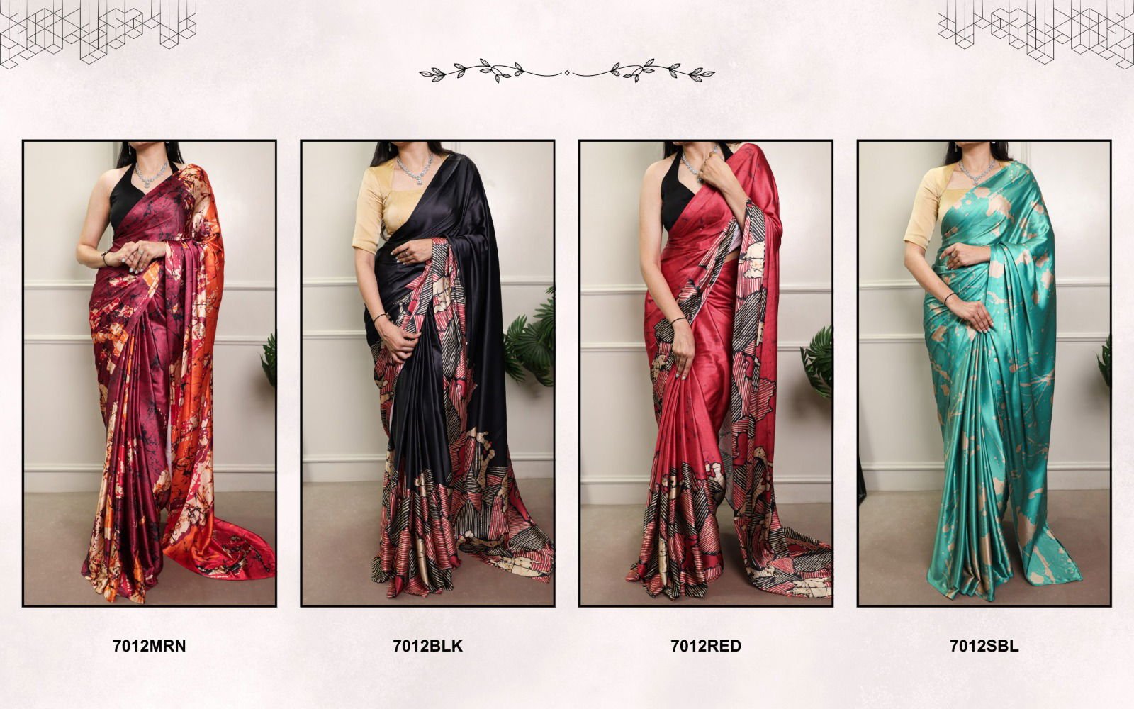 Lekha Yf 7012 Satin Silk Printed Saree Collection Wholesale 8 Buy Lekha Yf 7012 Satin Silk Printed Saree Collection Wholesale 2026