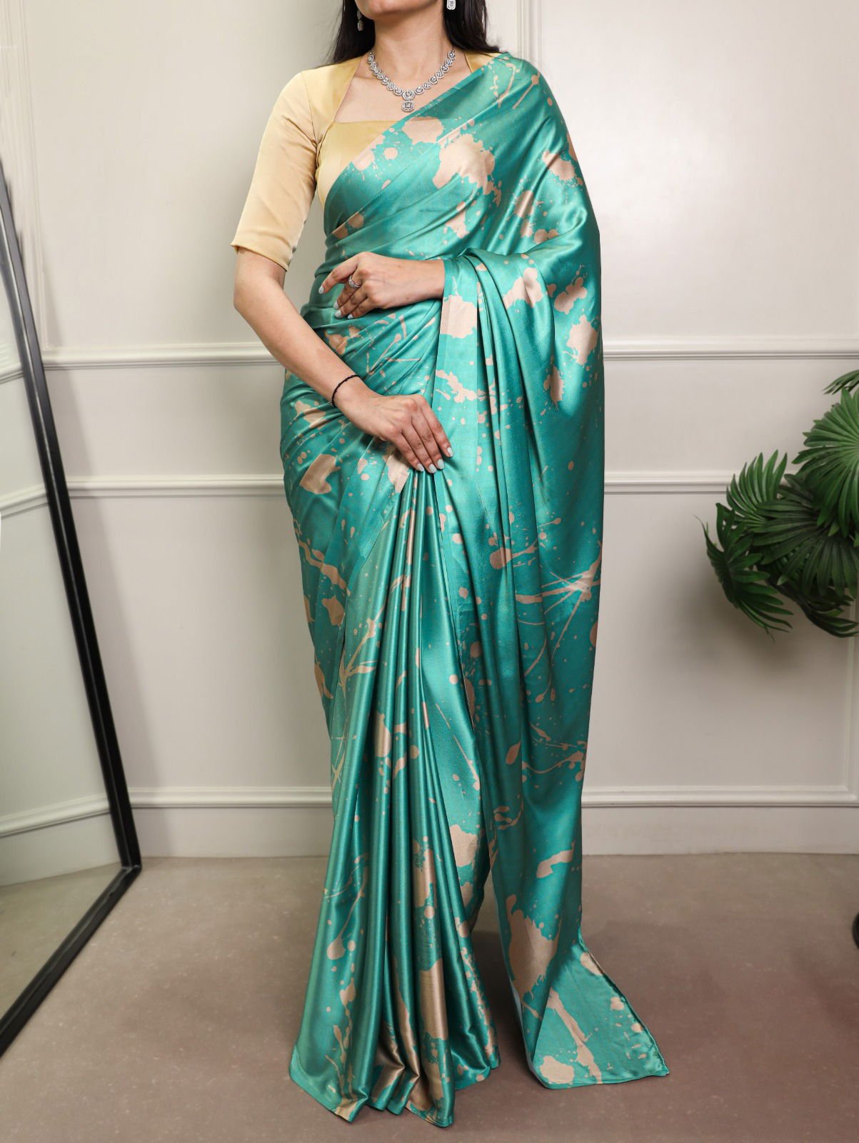 Lekha Yf 7012 Satin Silk Printed Saree Collection Wholesale