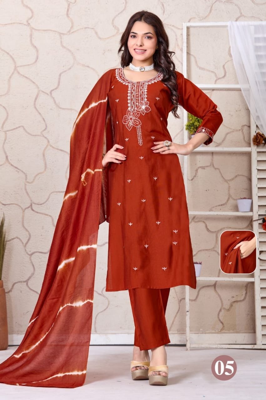 Dnp Ishikha Vatican Silk Kurti With Bottom And Dupatta Wholesale 8 Launching Dnp Ishikha Vatican Silk Kurti With Bottom And Dupatta Wholesale 2026