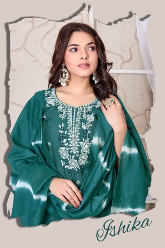 Launching Dnp Ishikha Vatican Silk Kurti With Bottom And Dupatta Wholesale 2026