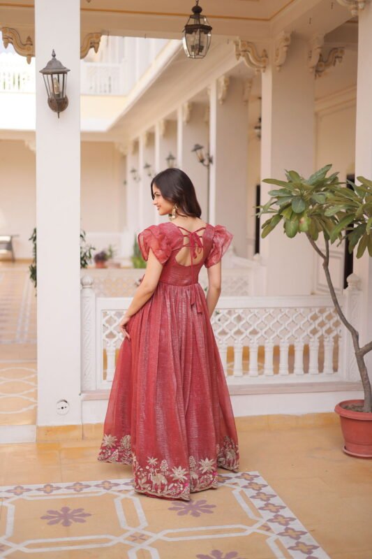 Launching Lekha KA 1223 Silver Crunchy Embroidery Work Gown Collection Wholesale 2026