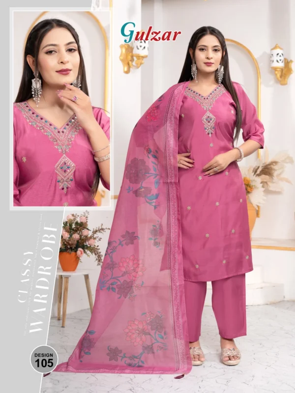 Stylish Dnp Gulzar Vol 3 Roman Silk Kurti Pent With Dupatta collection Wholesale 2026
