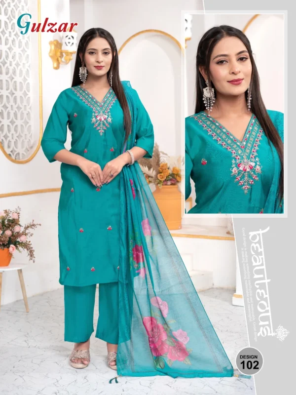 Stylish Dnp Gulzar Vol 3 Roman Silk Kurti Pent With Dupatta collection Wholesale 2026