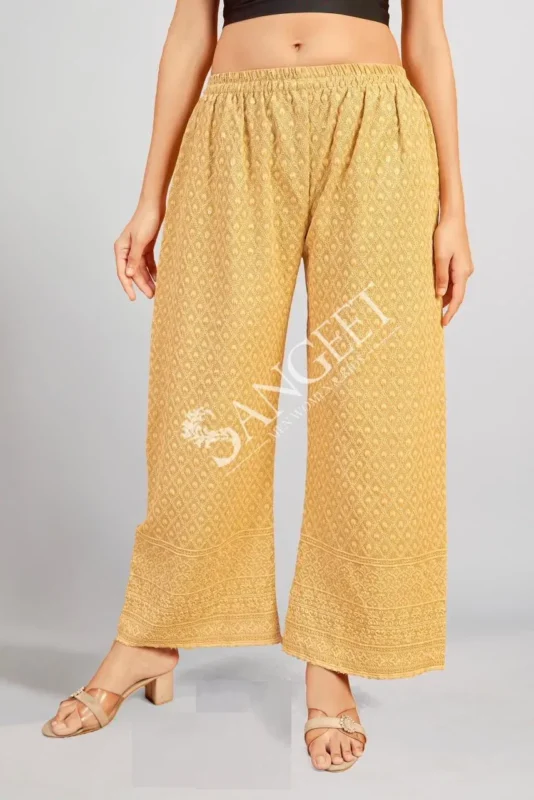 Latest Sangeet Plazzo Girl Rayon Chicken Sequence Plazzo Pant Collection Wholesale 2026