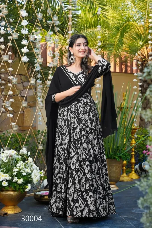 Latest Lucaya Vol 30 Air Tex Chinon With Digital Printed Flared Gown Collection Wholesale 2026
