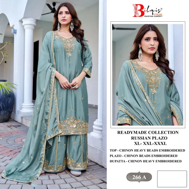 Latest Bilqis B 266 A To D Readymade Chinon Embroidered Pakistani Salwar Kameez Wholesale 2026