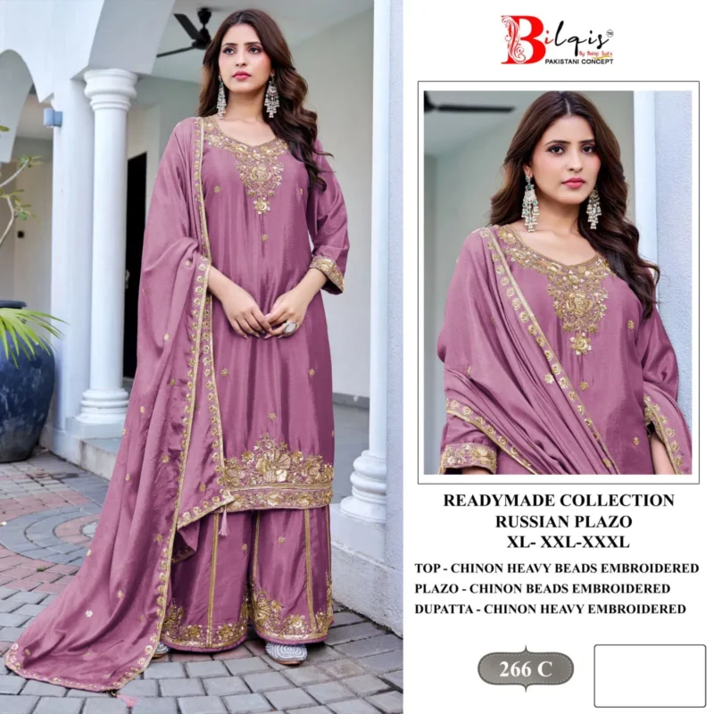 Latest Bilqis B 266 A To D Readymade Chinon Embroidered Pakistani Salwar Kameez Wholesale 2026