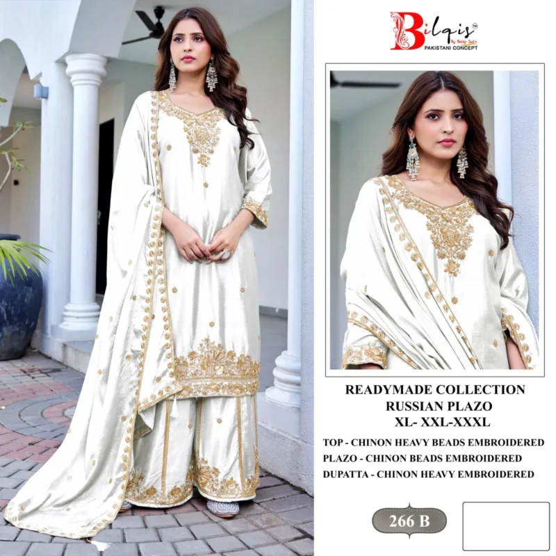 Latest Bilqis B 266 A To D Readymade Chinon Embroidered Pakistani Salwar Kameez Wholesale 2026