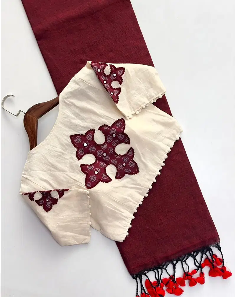 Khadi Vol 10 Hk 6 Cotton Saree With Aplic Work Blouse Collection Wholesale 14 Latest Khadi Vol 10 Hk 6 Cotton Saree With Aplic Work Blouse Collection Wholesale 2026