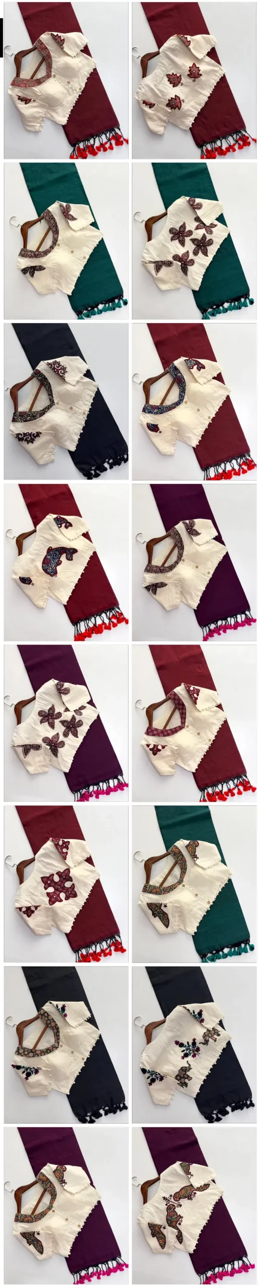 Khadi Vol 10 Hk 6 Cotton Saree With Aplic Work Blouse Collection Wholesale 20 Latest Khadi Vol 10 Hk 6 Cotton Saree With Aplic Work Blouse Collection Wholesale 2026