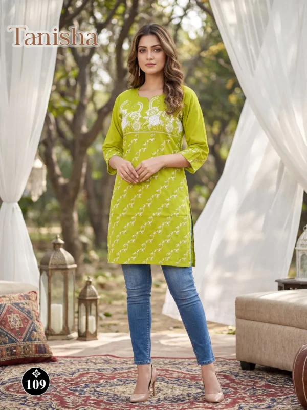 Beautiful Dnp Tanisha Rayon Rubber Print Short Kurti Wholesale 2026
