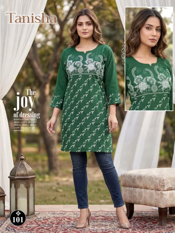 Beautiful Dnp Tanisha Rayon Rubber Print Short Kurti Wholesale 2026