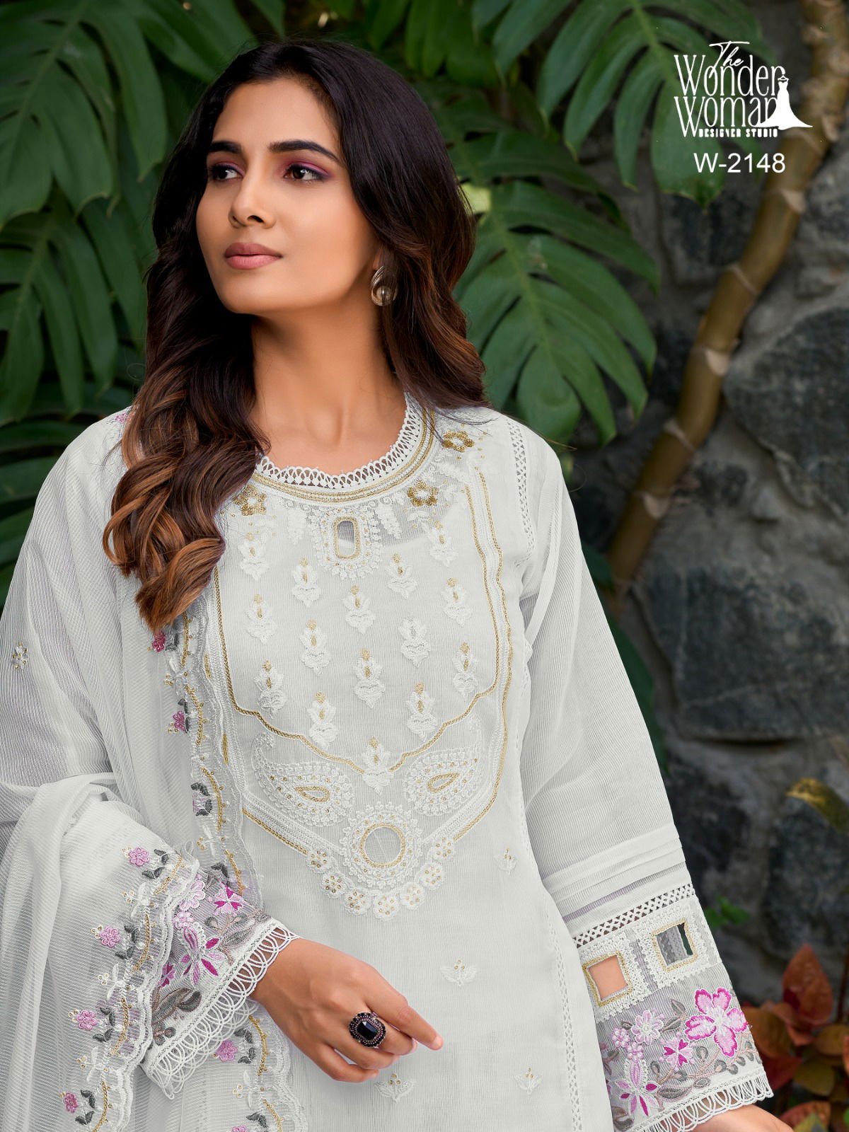 Wonder Women W 2148 Lining Organza Embroidery Kurti Bottom With Dupatta Wholesale 8 Latest Wonder Women W 2148 Lining Organza Embroidery Kurti Bottom With Dupatta Wholesale 2026