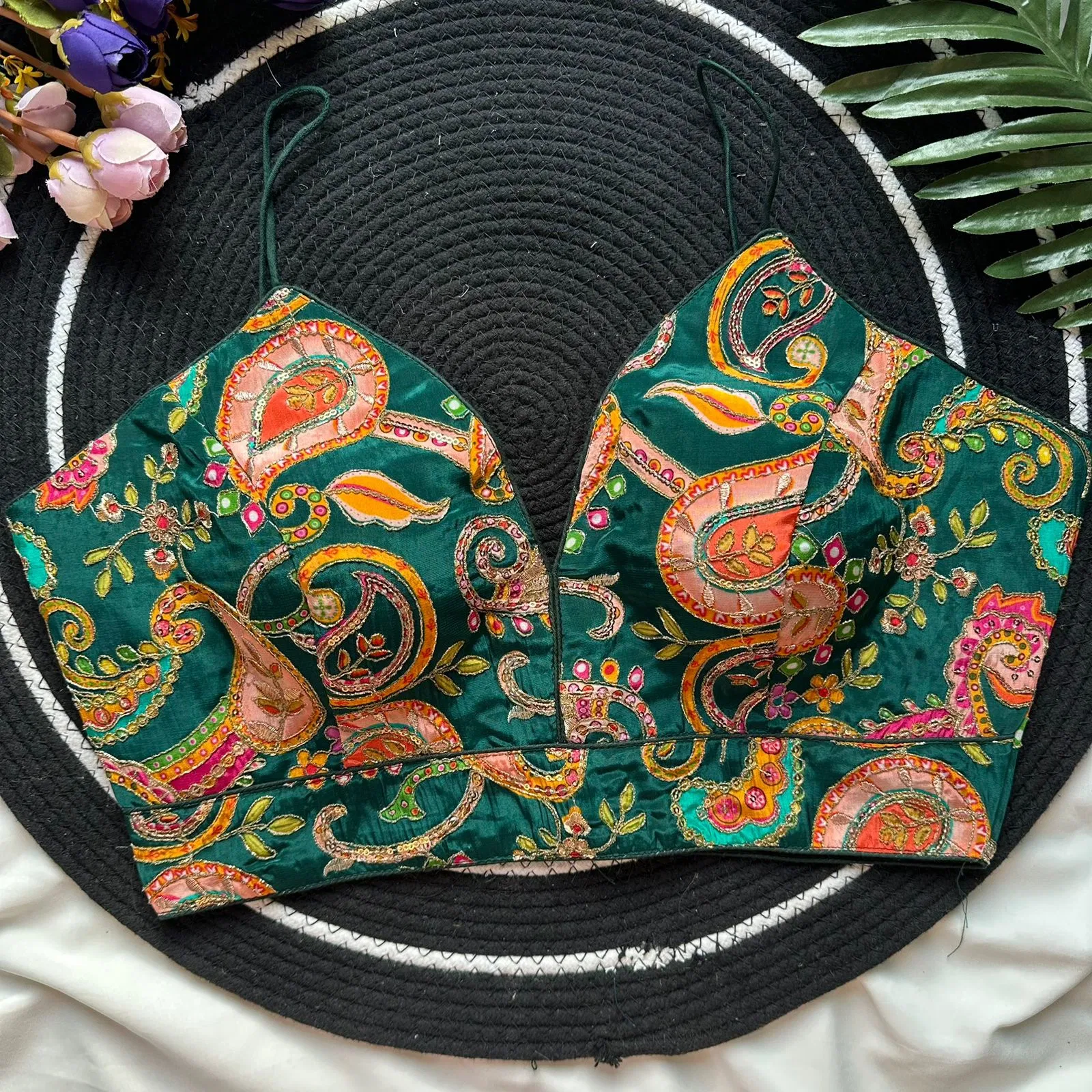 Ruh Nuddles Stripes Natural Crep Blouse Collection Wholesale