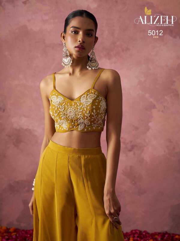 Launching Alizeh 5012 Georgette Designer Blouse Sharara And Shrug Collection Wholesale 2026 3 Launching Alizeh 5012 Georgette Designer Blouse Sharara And Shrug Collection Wholesale 2026