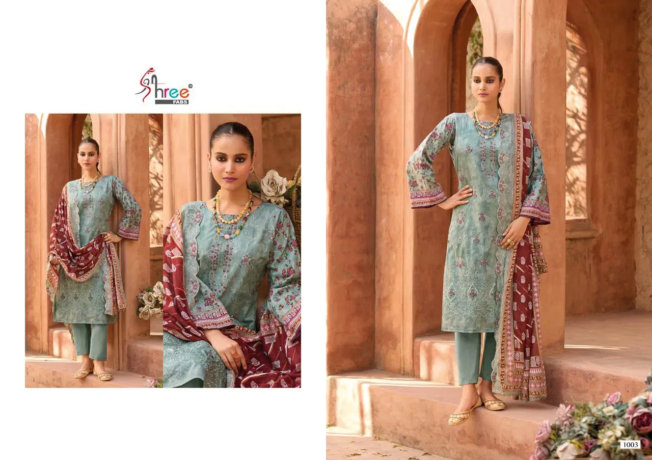 Shree Bin Saeed Lawn Collection Vol 25 Cotton Embroidered Pakistani Suit Wholesale 6 Stylish Shree Bin Saeed Lawn Collection Vol 25 Cotton Embroidered Pakistani Suit Wholesale 2026